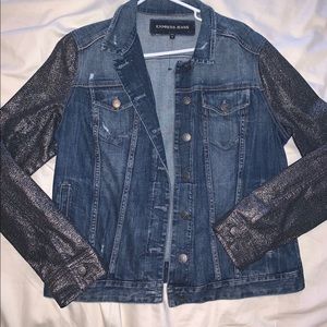 Large express denim jacket like new